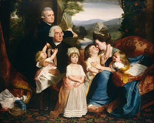 300x240 John Singleton Copley - Royal Family Portrait Painting