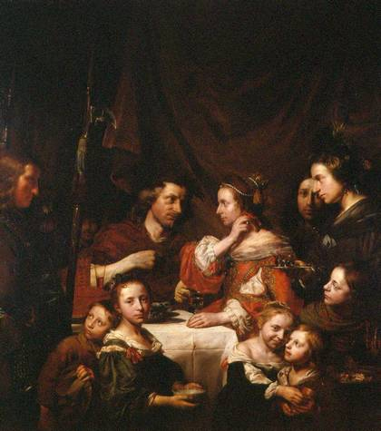420x475 Painting Family The De Brays, Master Painters Of The Dutch 17th - Royal Family Portrait Painting