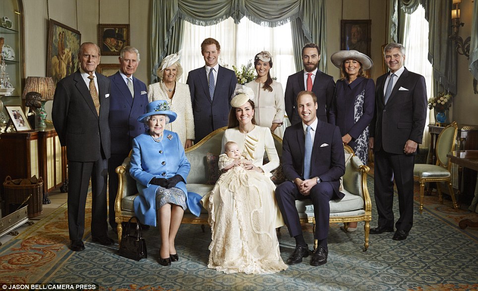 964x588 Royal Christening Official Photographs Royal Family - Royal Family Portrait Painting