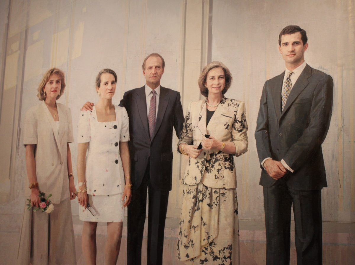 1200x895 The Spanish Painter Antonio And The Portrait Of The Spanish - Royal Family Portrait Painting