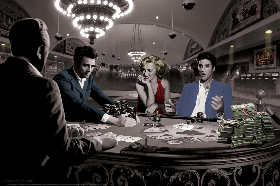 900x600 Royal Flush Painting By Chris Consani - Royal Flush Painting