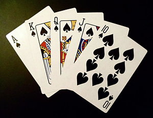 300x231 Royal Straight Flush Photograph By Marvin Blatt - Royal Flush Painting