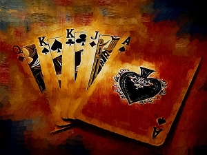 300x225 Royal Flush Painting Wallpaper - Royal Flush Painting