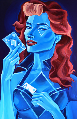 316x488 Sharif I. Carter Royal Flush Gang - Royal Flush Painting