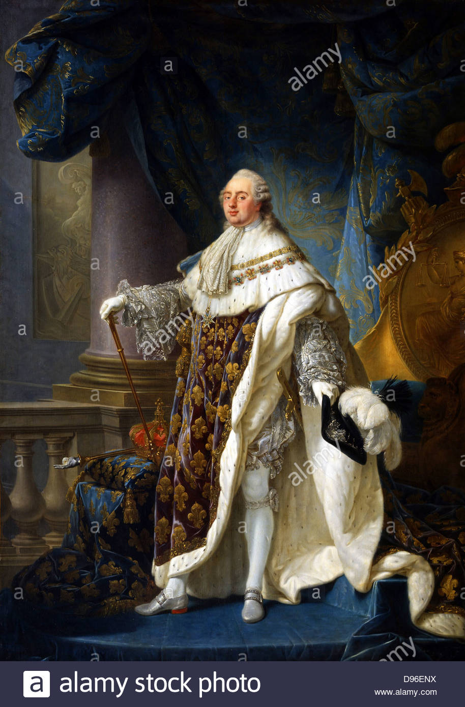 914x1390 Painting Of Louis Xvi King Of France And Navarre (1754 1793 - Royal King Painting
