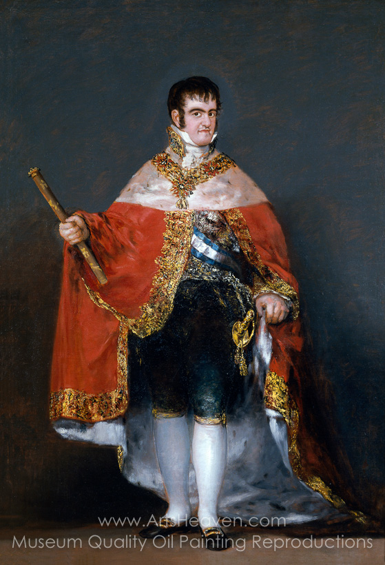 559x820 Reproduction Painting Francisco De Goya King Ferdinand Vii - Royal King Painting