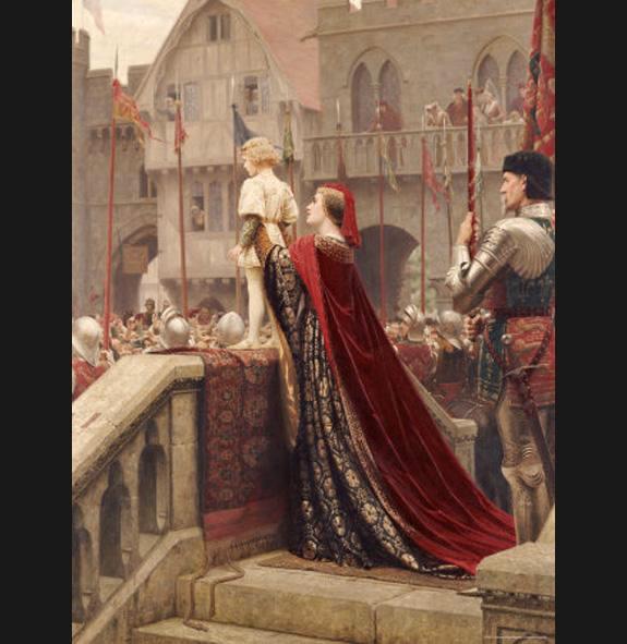 575x591 Edmund Blair Leighton Little Prince Likely In Time To Bless - Royal Painting