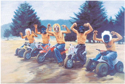 500x337 Money Will Make The Dog Dance - Royal Tenenbaums Painting