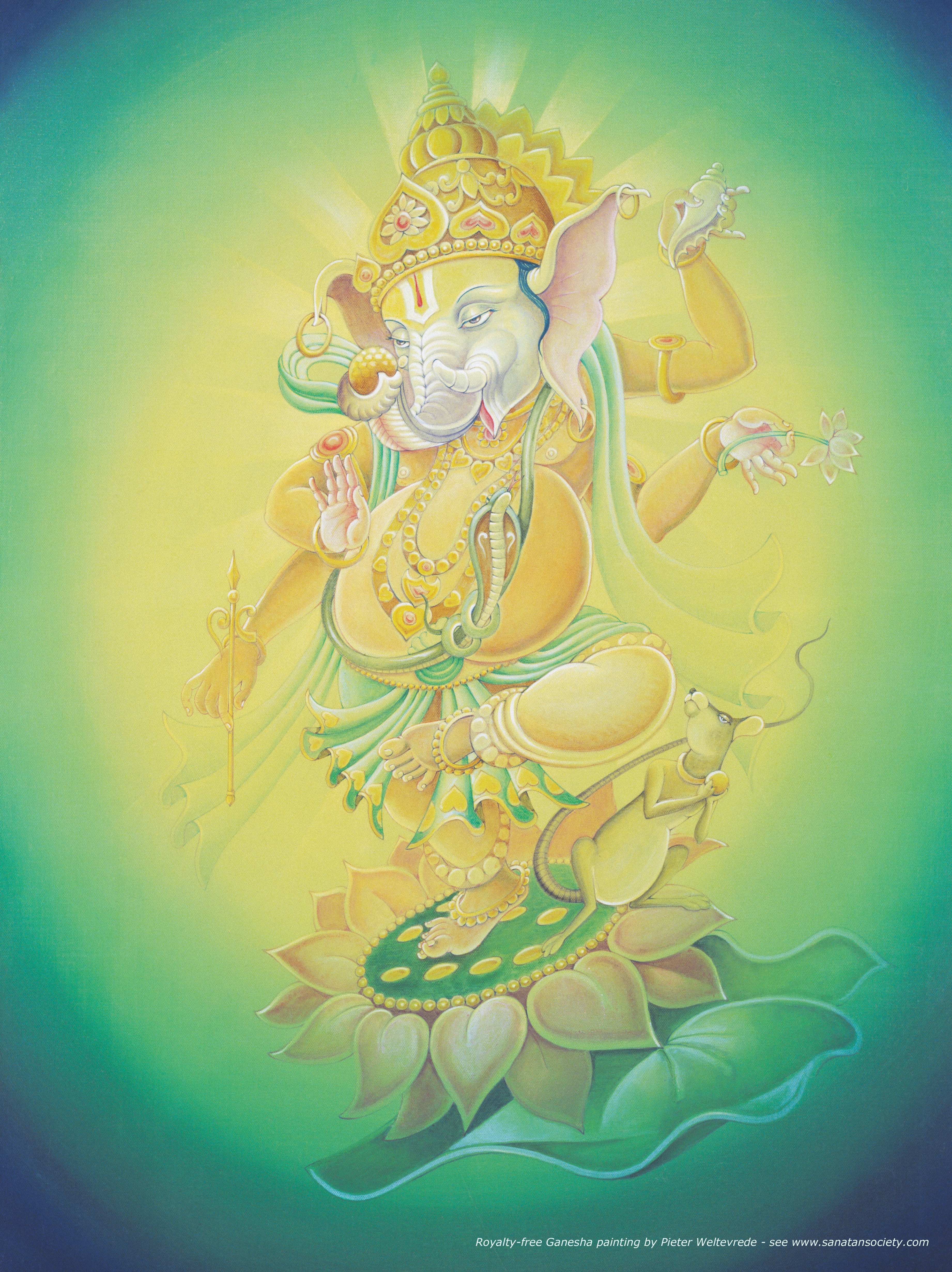 3684x4921 Royalty Free Image To Print Of Ganesha - Royalty Free Painting