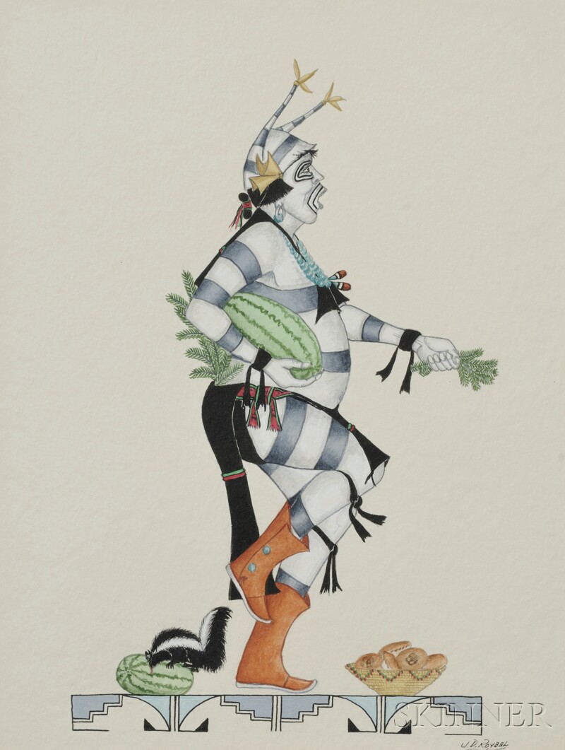 800x1061 J.d. Roybal Painting Sale Number 2596b, Lot Number 356 Skinner - Roybal Painting