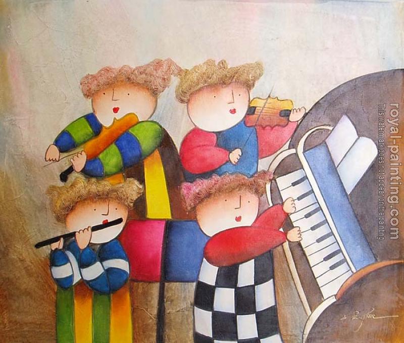 800x679 Canvas Painting Xvi By J Roybal Oil Painting Reproduction - Roybal Painting