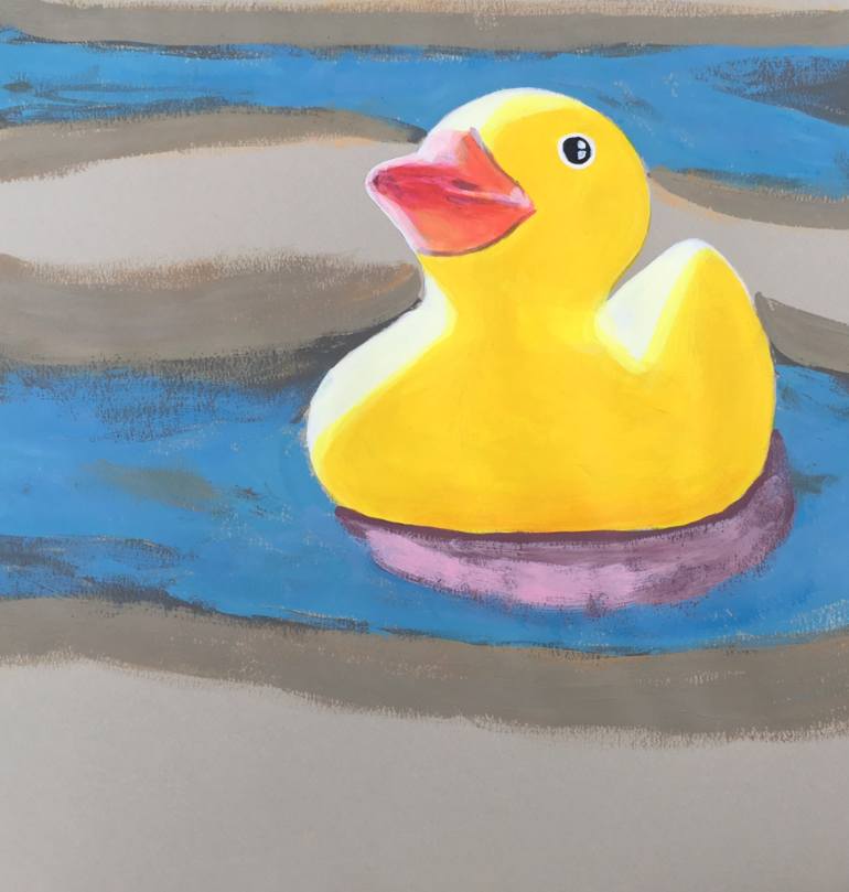 770x809 Saatchi Art Rubber Duckie - Rubber Duck Painting
