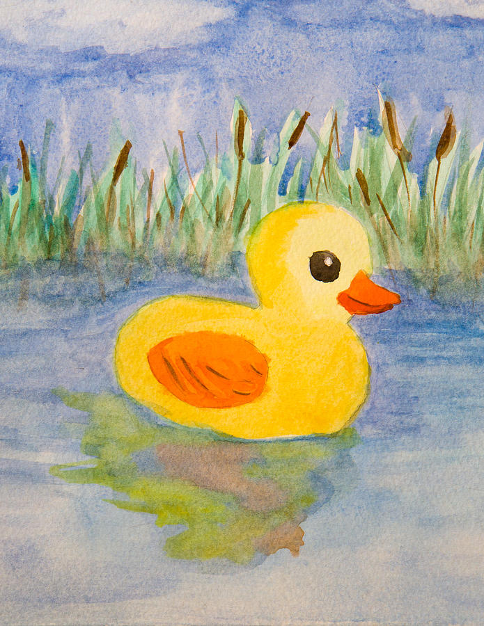 695x900 The Real Rubber Duck Painting By Paul Bartoszek - Rubber Duck Painting