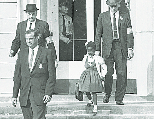 498x385 Ruby Bridges The First Black Child Totegrate A White School - Ruby Bridges Painting