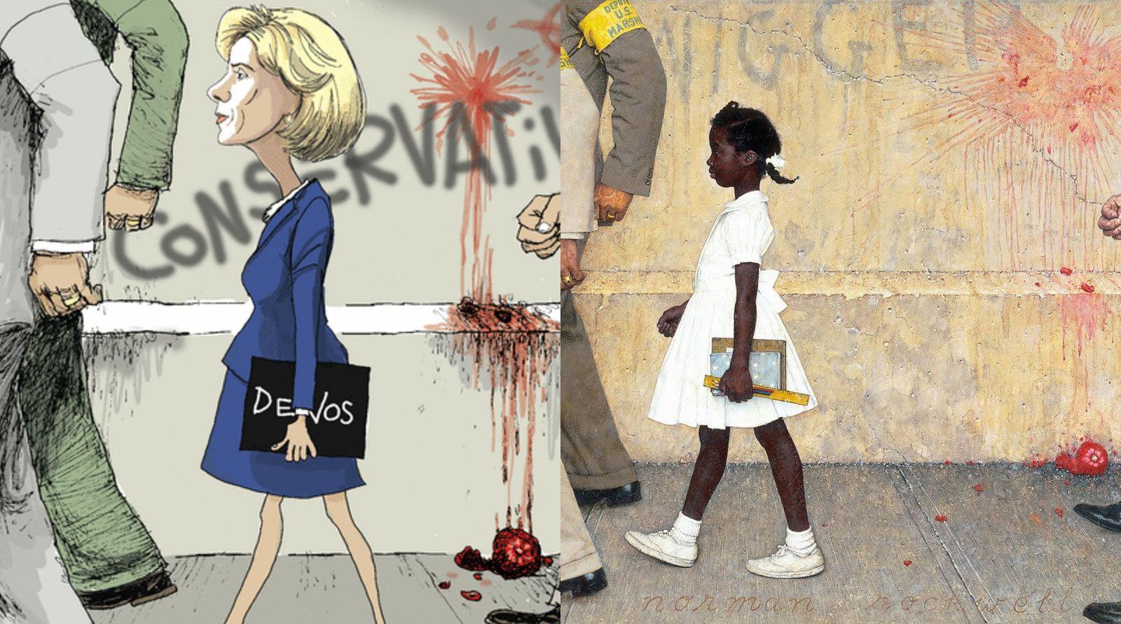 1600x891 The Problem We All Live With (A Norman Rockwell Reduction) - Ruby Bridges Painting
