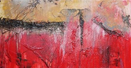 448x234 Red Ruby 190cm X 100cm Abstract Painting Red - Ruby Painting