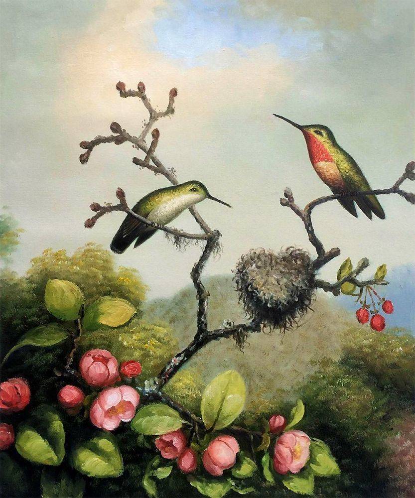 833x1000 Ruby Throated Hummingbird - Ruby Throated Hummingbird Painting