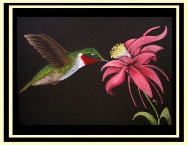 650x503 Ruby Throated Hummingbird - Ruby Throated Hummingbird Painting