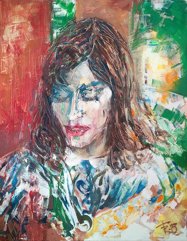 770x989 Saatchi Art Ms. Johnson Painting By Thomas Rudolph - Rudolph Painting