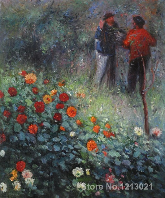 533x640 Painting Of Pierre Auguste Renoir,garden In The Rue Cortot - Rue Painting