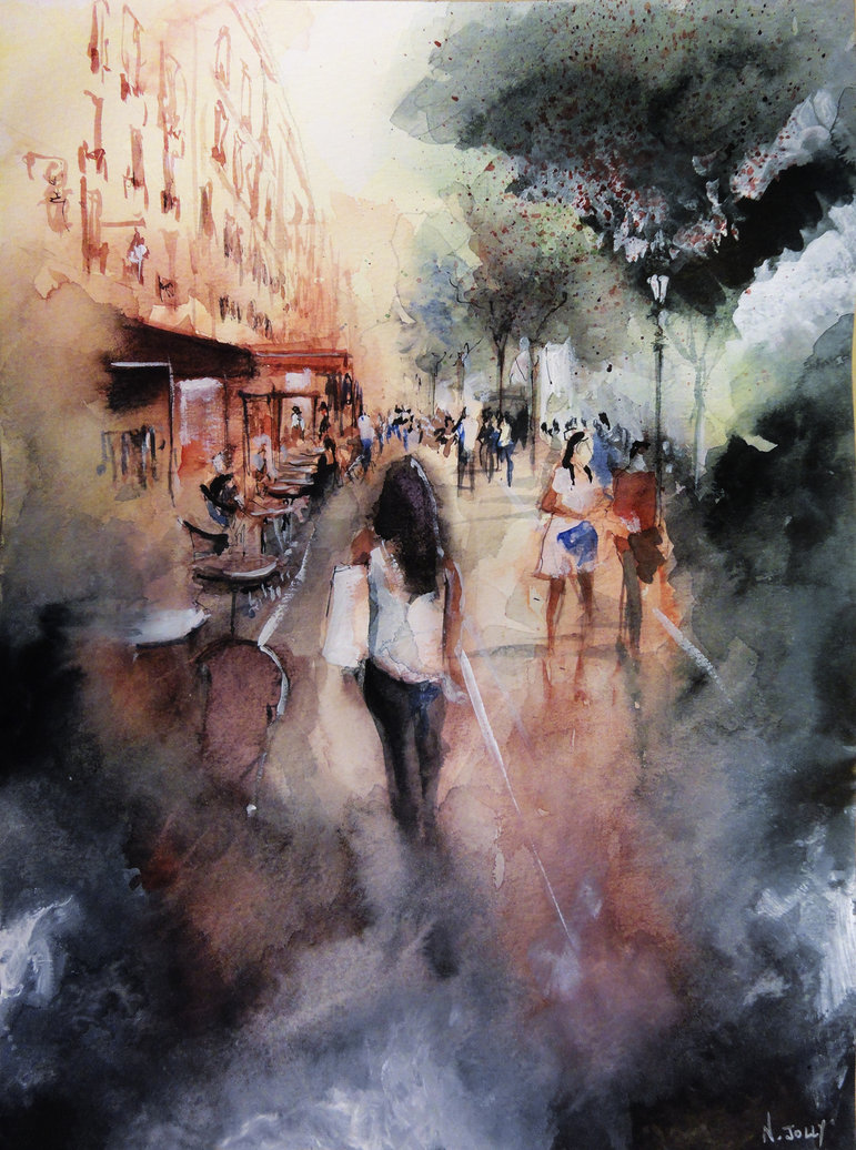 771x1036 Promenade Rue Saint Martin - Rue Painting