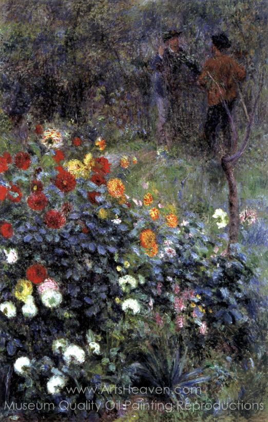 522x820 Reproduction Painting Pierre Auguste Renoir The Garden In The Rue - Rue Painting