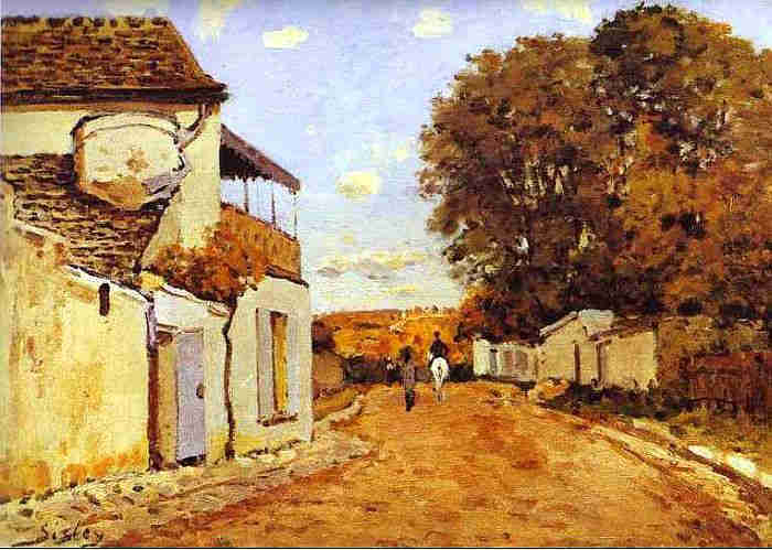 700x499 Artwork By Alfred Sisley - Rue Painting