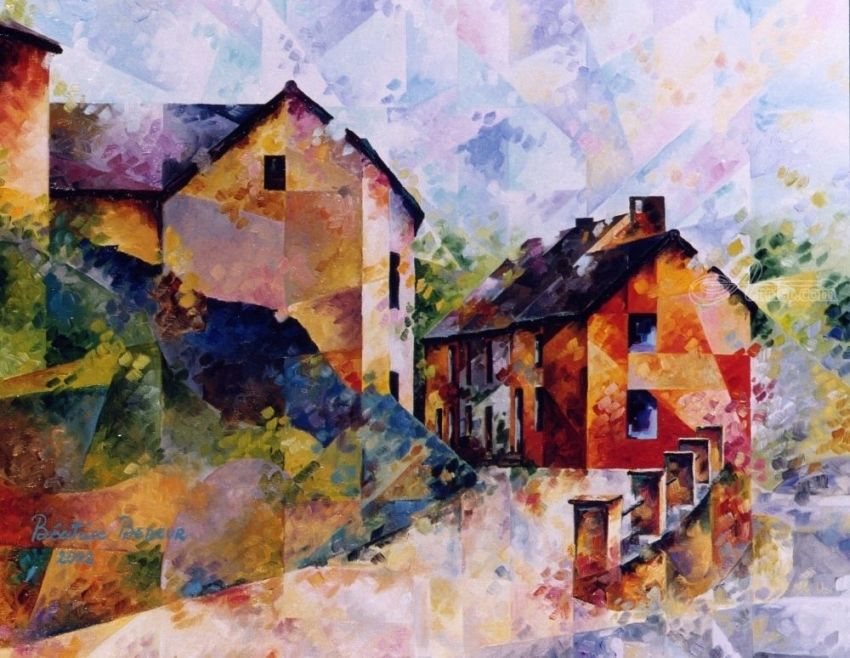 850x658 Rue De L Egalite Paintings By Beatrice Bedeur - Rue Painting