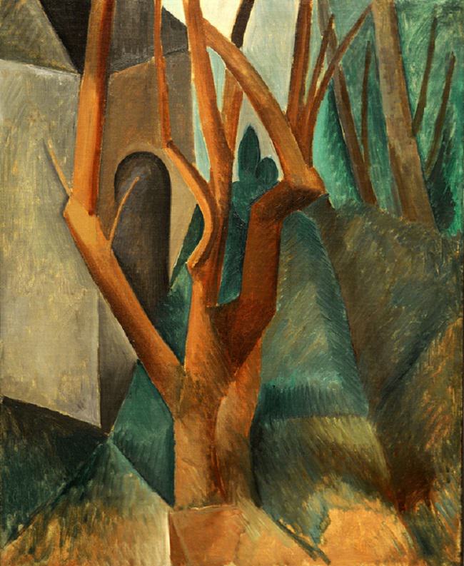 650x793 La Rue Des Bois, 1908 By Pablo Picasso - Rue Painting