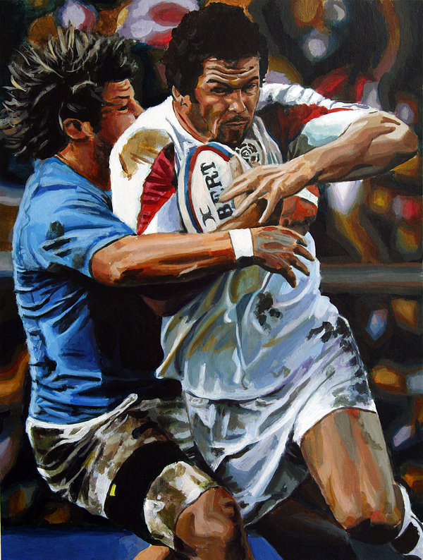 600x794 Rugby Painting By Jayz512 - Rugby Painting