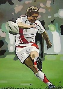 212x300 England Rugby Wilkinson 30x20 Oil Painting,not A Print Poster - Rugby Painting
