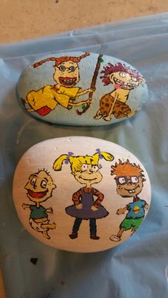 236x419 Tommy Pickles From Rugrats Painted Rock Painting By Ashley - Rugrats Painting