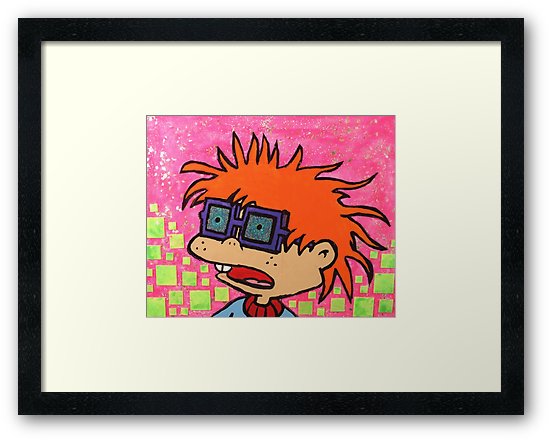 550x441 Trippy Chuckie Finster Rugrats Painting Framed Prints By - Rugrats Painting