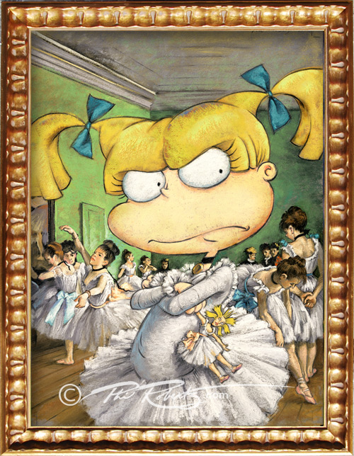 500x644 Angelica Phil Roberts Art - Rugrats Painting