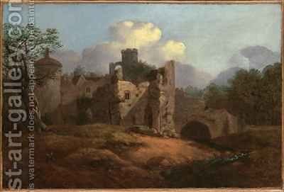 400x271 Landscape With A Ruined Castle Thomas Gainsborough Reproduction - Ruined Painting