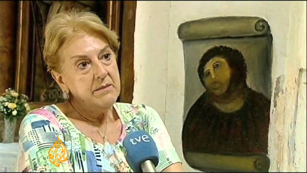 1024x576 Bungled Restoration Attempt Destroys Painting - Ruined Painting