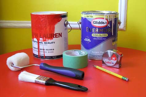 475x317 Diy Project Jennifer's Red Lattice Entryway Designsponge - Ruler Painting