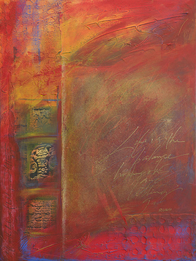 675x900 Red Rumi Painting By Jane Dill - Rumi Painting