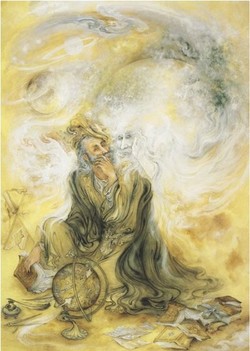 250x351 Rumi Paintings - Rumi Painting