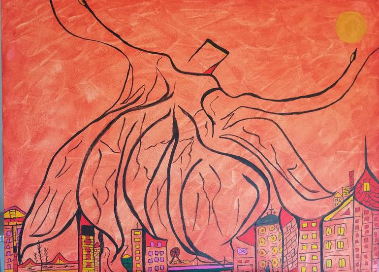 770x552 Saatchi Art The Dance Of Rumi Painting By Sameer Tariq - Rumi Painting