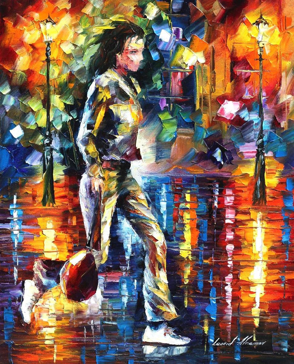 971x1201 Leonid Afremov, Oil On Canvas, Palette Knife, Buy Original - Run Painting