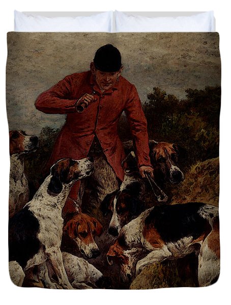 454x600 John Emms Duvet Covers Fine Art America - Run To Earth Painting