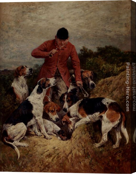 570x733 John Emms Run To Earth Stretched Canvas Painting For Sale - Run To Earth Painting