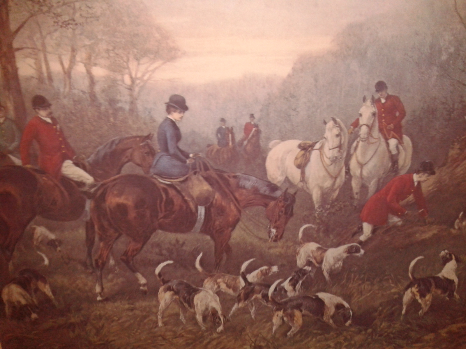 1600x1200 Run To Earth By Hardy 1892 - Run To Earth Painting