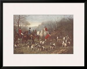300x237 Run To Earth Framed Art Poster Print By Heywood Hardy, 39x31 Ebay - Run To Earth Painting