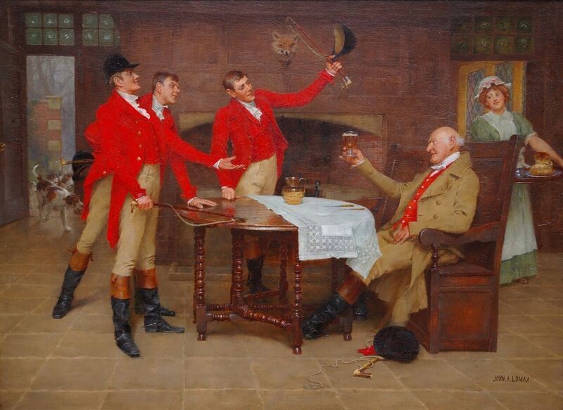 800x583 Run To Earth. Oil On Panel, By John Arthur Lomax, C. 1900, Private - Run To Earth Painting