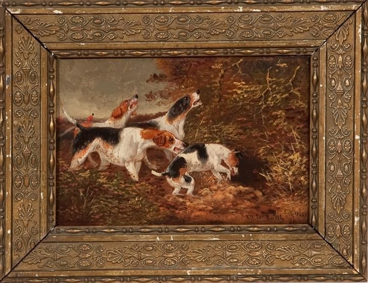 721x554 Sylvester Martin - Run To Earth Painting