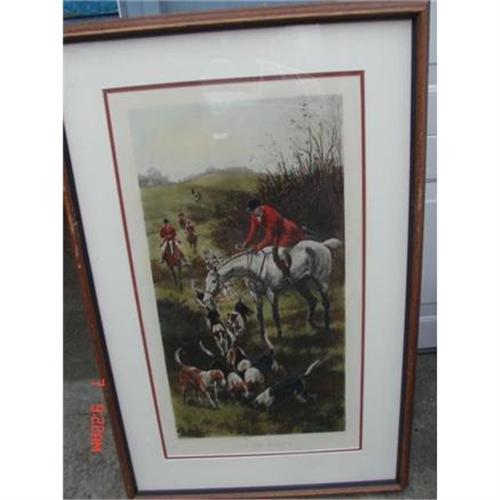 500x500 Fox Hunt Print Run To Earth By Havell - Run To Earth Painting
