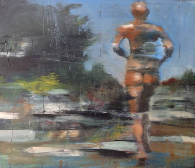 770x665 Saatchi Art Runner Painting By Nigel Price - Runner Painting