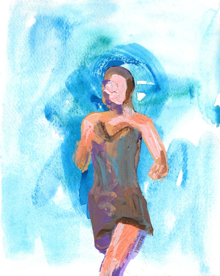 770x965 Saatchi Art Runner Painting By Yeojin Jung - Runner Painting